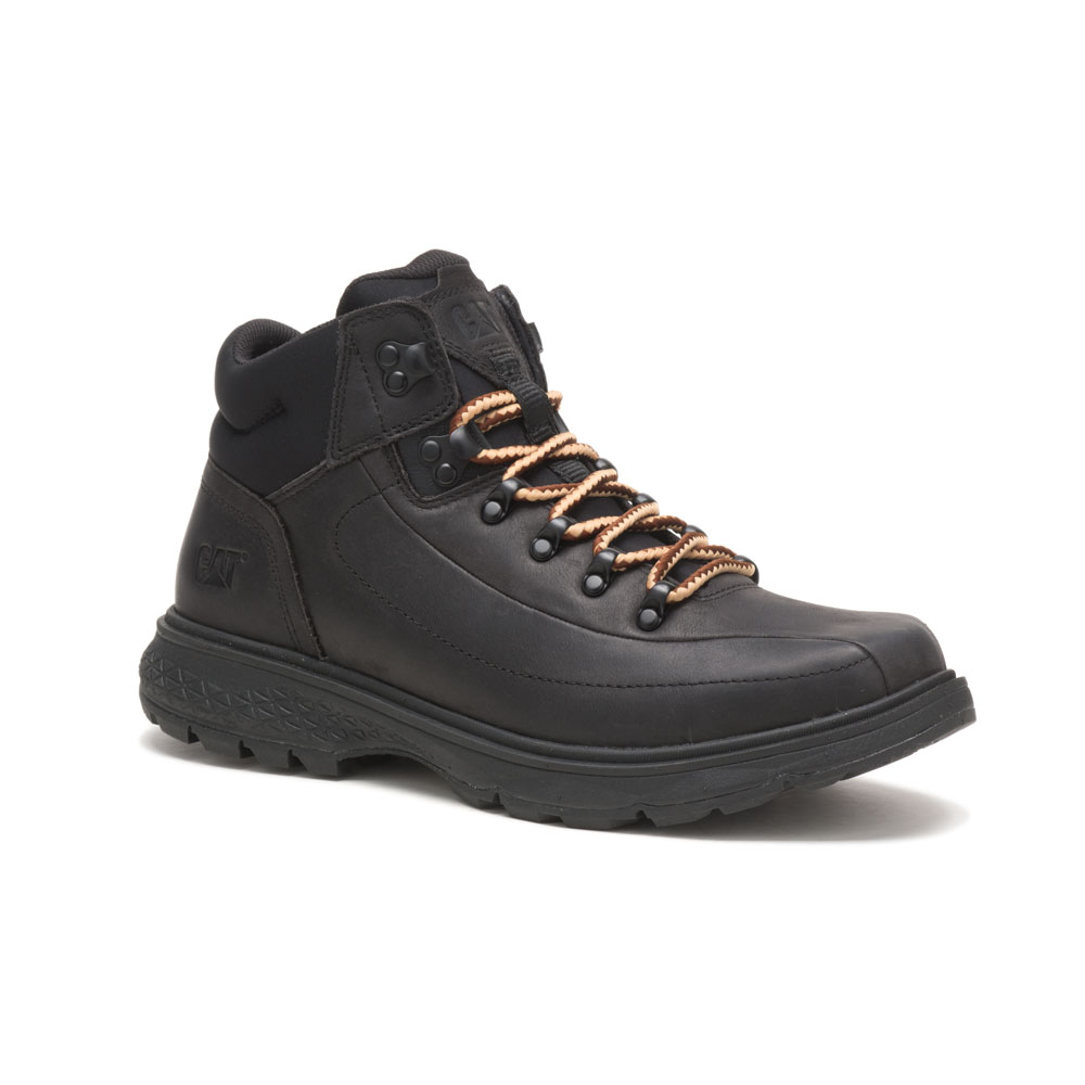 Caterpillar Forerunner Philippines - Mens Work Boots - Black 84052ZAYS